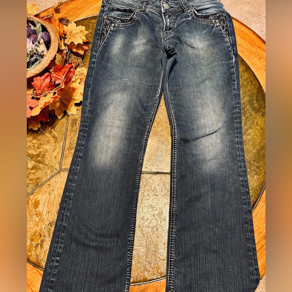 Silver Jeans Suki 17 in Black and Gray Denim